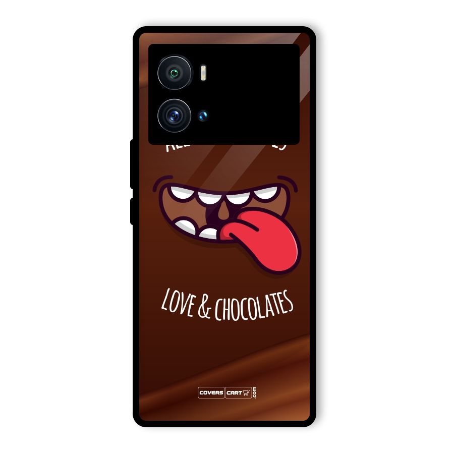 Love and Chocolates Glass Back Case for Vivo iQOO 9 Pro