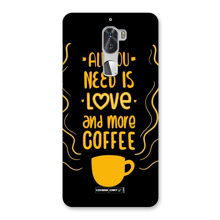 Love and More Coffee Back Case for Coolpad Cool 1