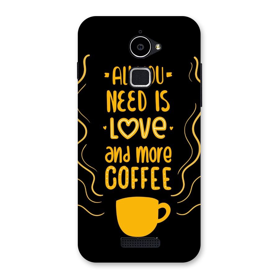 Love and More Coffee Back Case for Coolpad Note 3 Lite