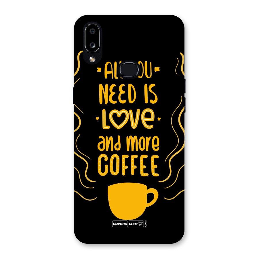 Love and More Coffee Back Case for Galaxy A10s