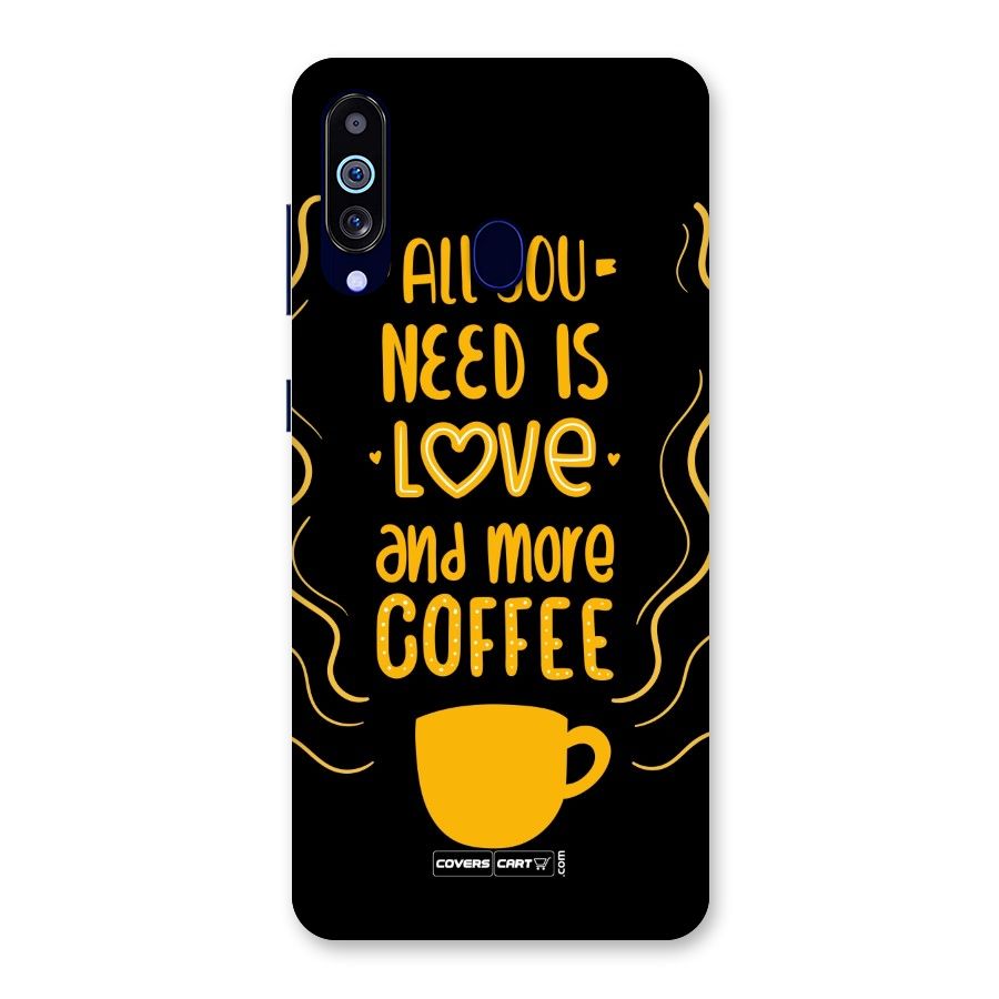 Love and More Coffee Back Case for Galaxy A60