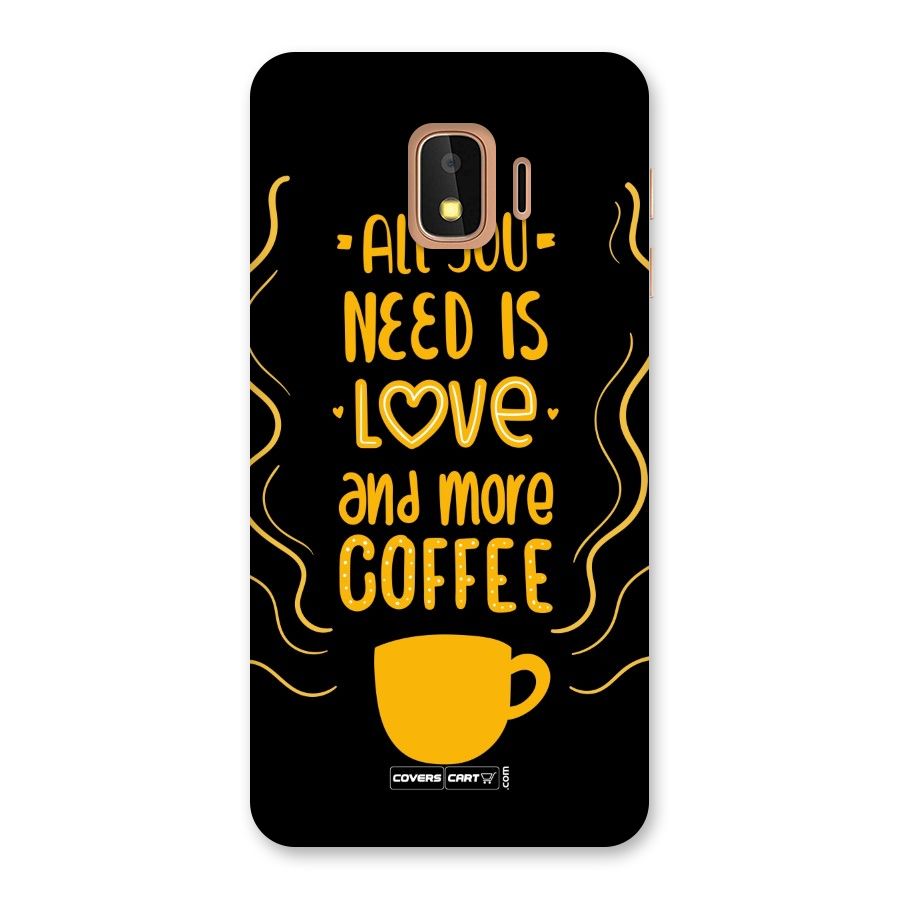 Love and More Coffee Back Case for Galaxy J2 Core