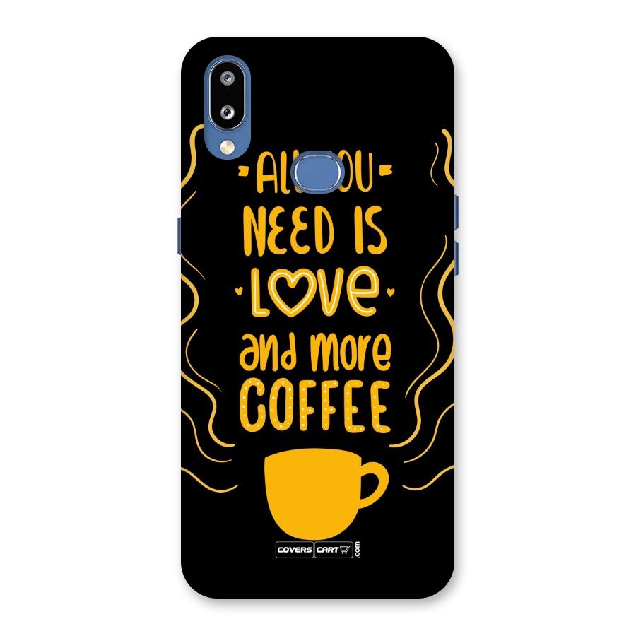 Love and More Coffee Back Case for Galaxy M01s