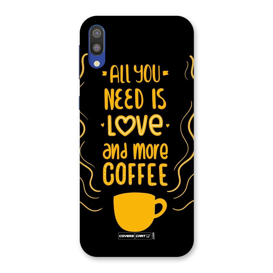 Love and More Coffee Back Case for Galaxy M10