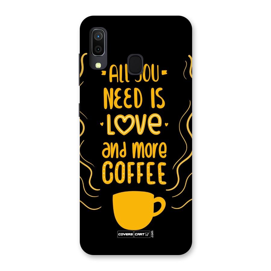 Love and More Coffee Back Case for Galaxy M10s