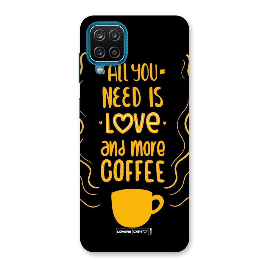Love and More Coffee Back Case for Galaxy M12