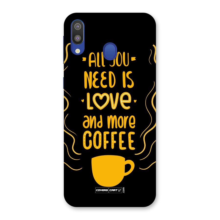 Love and More Coffee Back Case for Galaxy M20