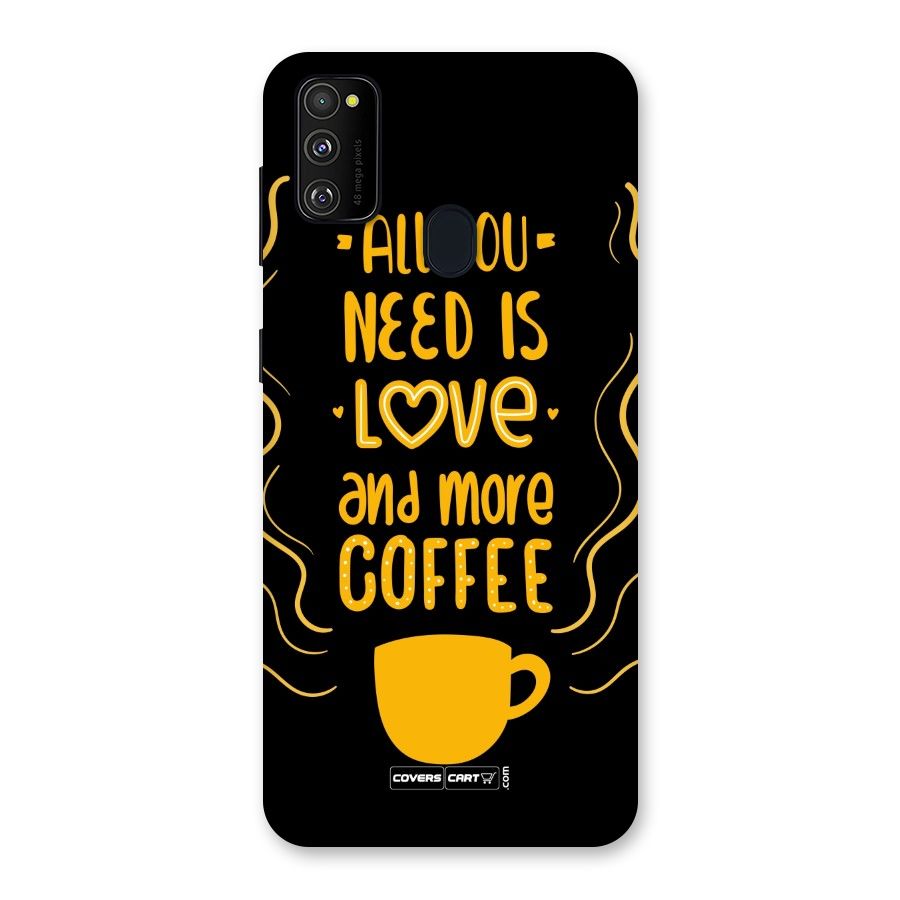 Love and More Coffee Back Case for Galaxy M30s