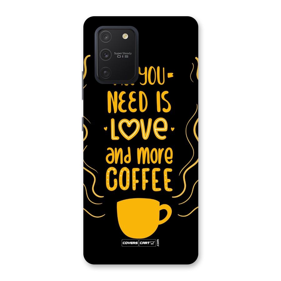 Love and More Coffee Back Case for Galaxy S10 Lite