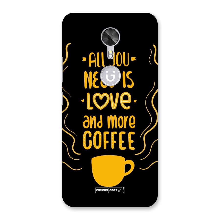 Love and More Coffee Back Case for Gionee A1