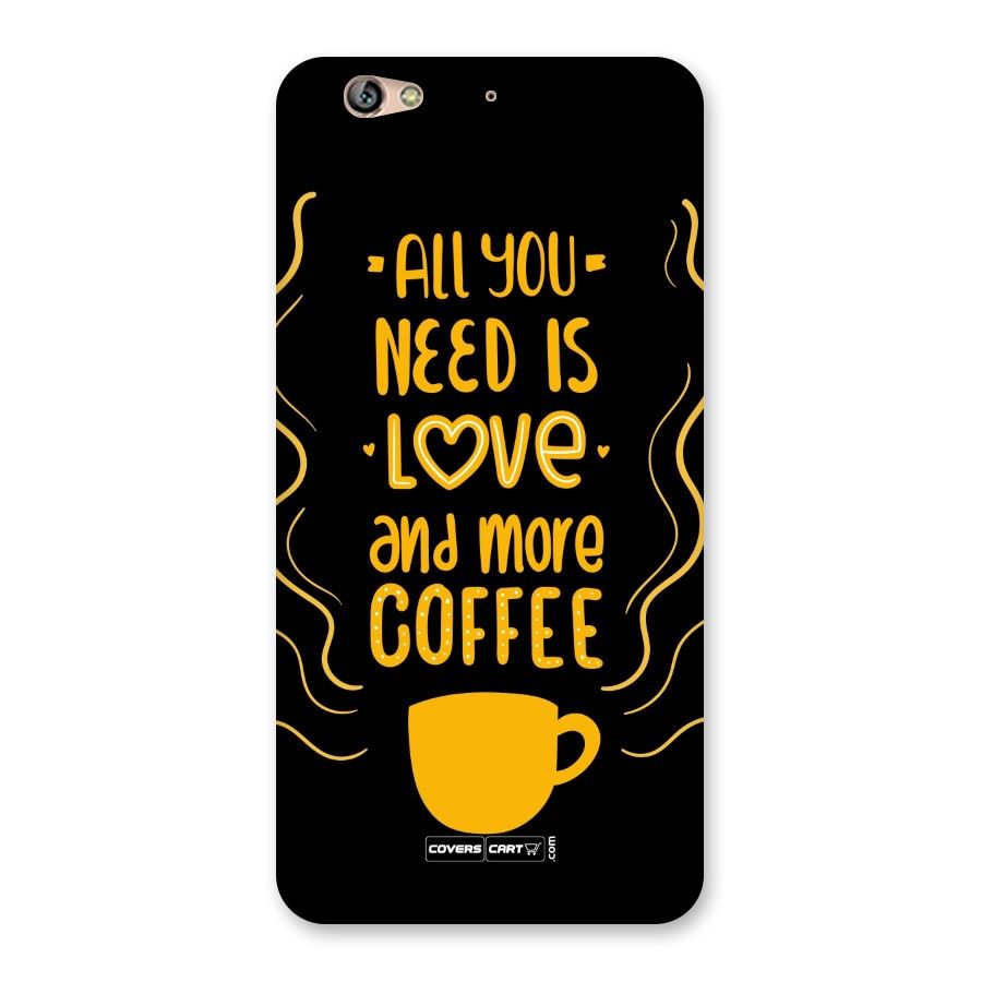 Love and More Coffee Back Case for Gionee S6