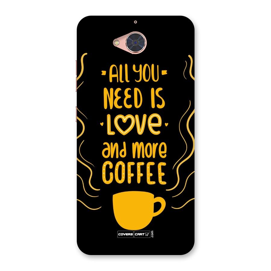 Love and More Coffee Back Case for Gionee S6 Pro