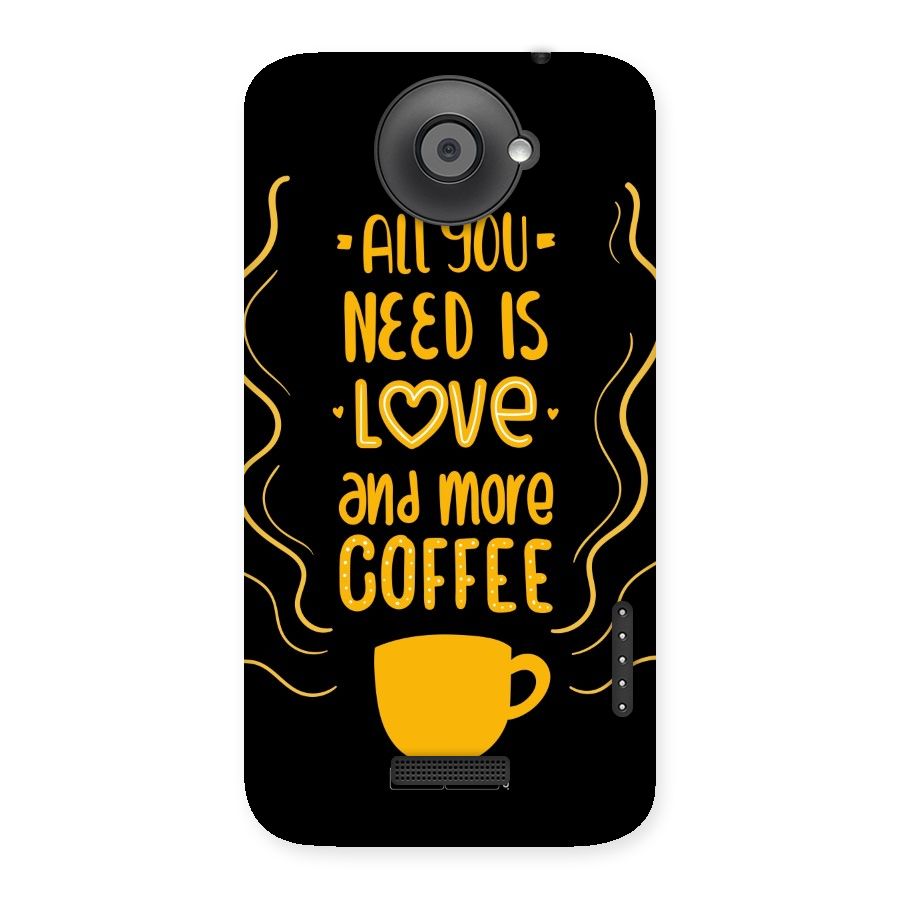 Love and More Coffee Back Case for HTC One X