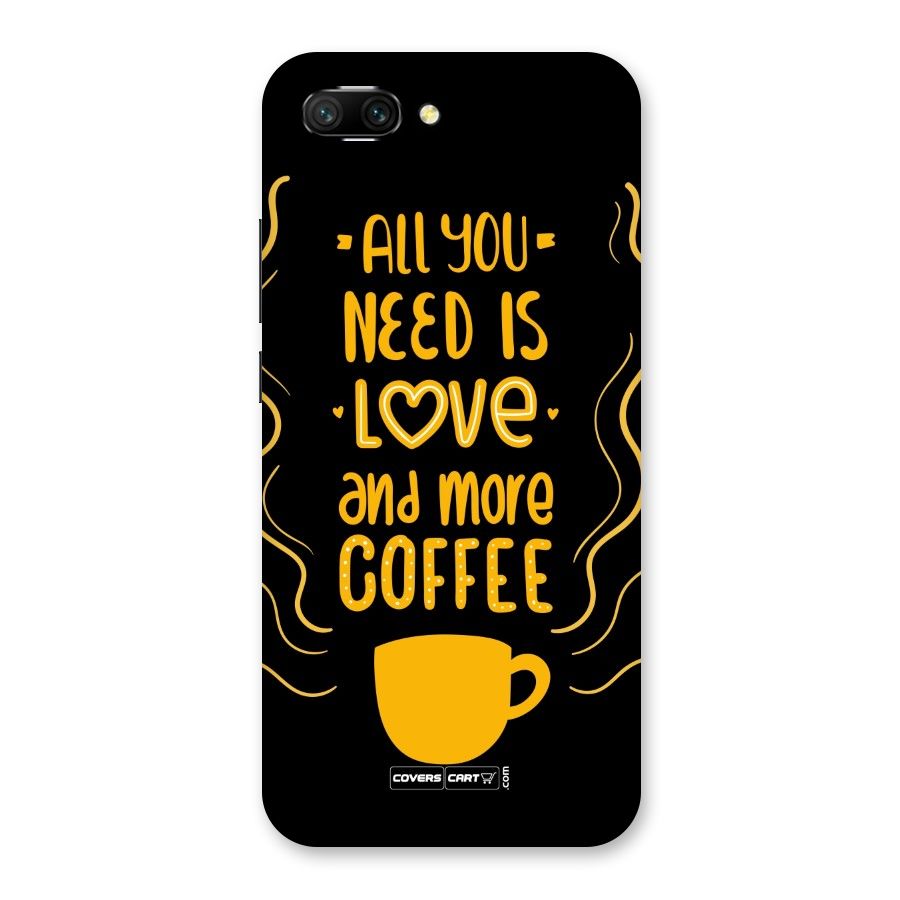 Love and More Coffee Back Case for Honor 10