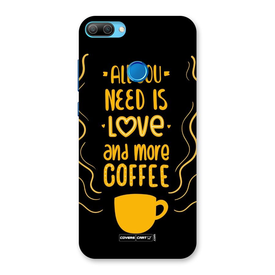 Love and More Coffee Back Case for Honor 9N