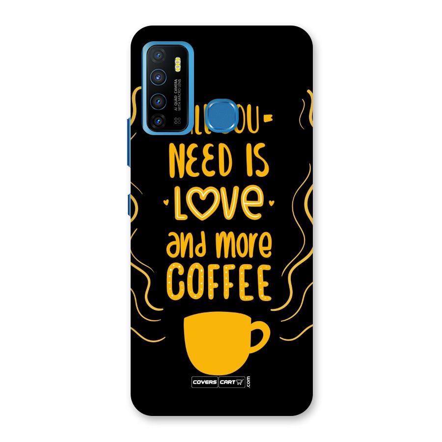Love and More Coffee Back Case for Infinix Hot 9