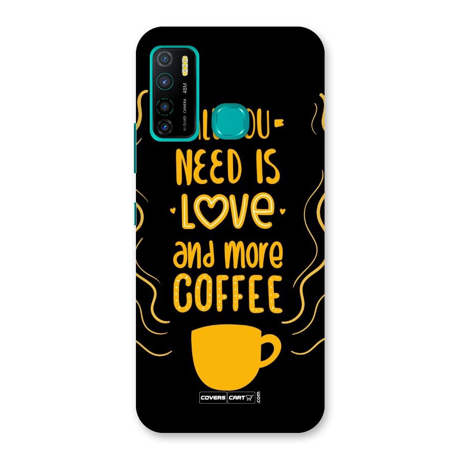 Love and More Coffee Back Case for Infinix Hot 9 Pro