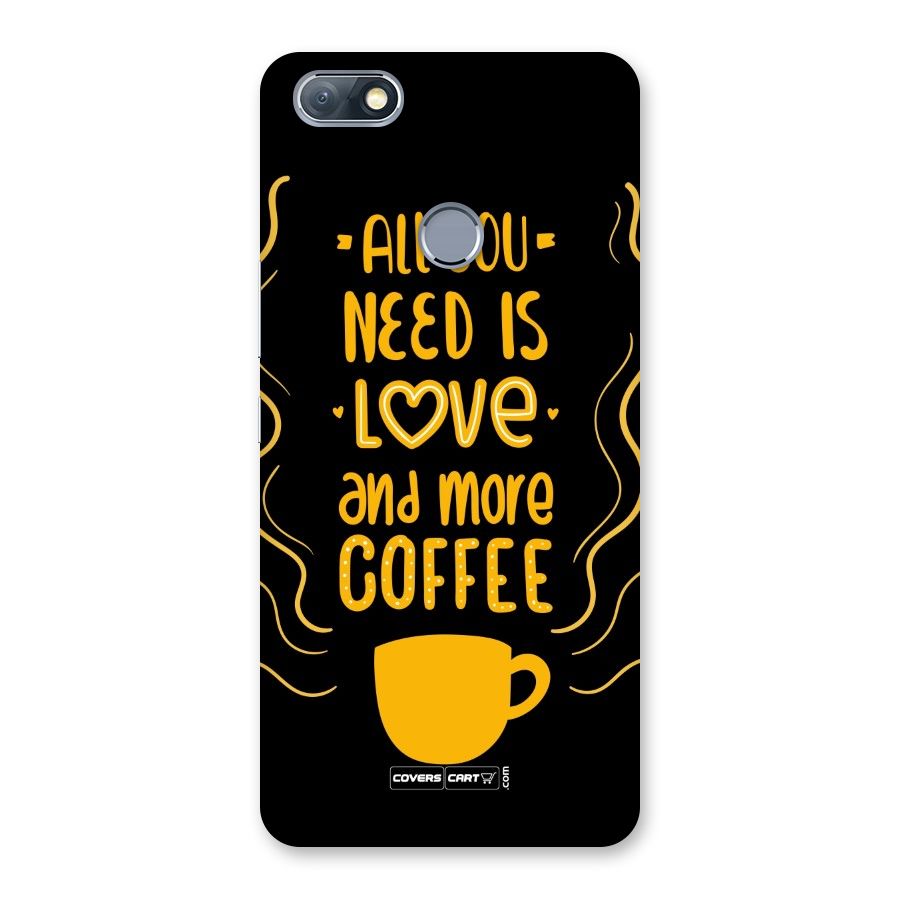 Love and More Coffee Back Case for Infinix Note 5