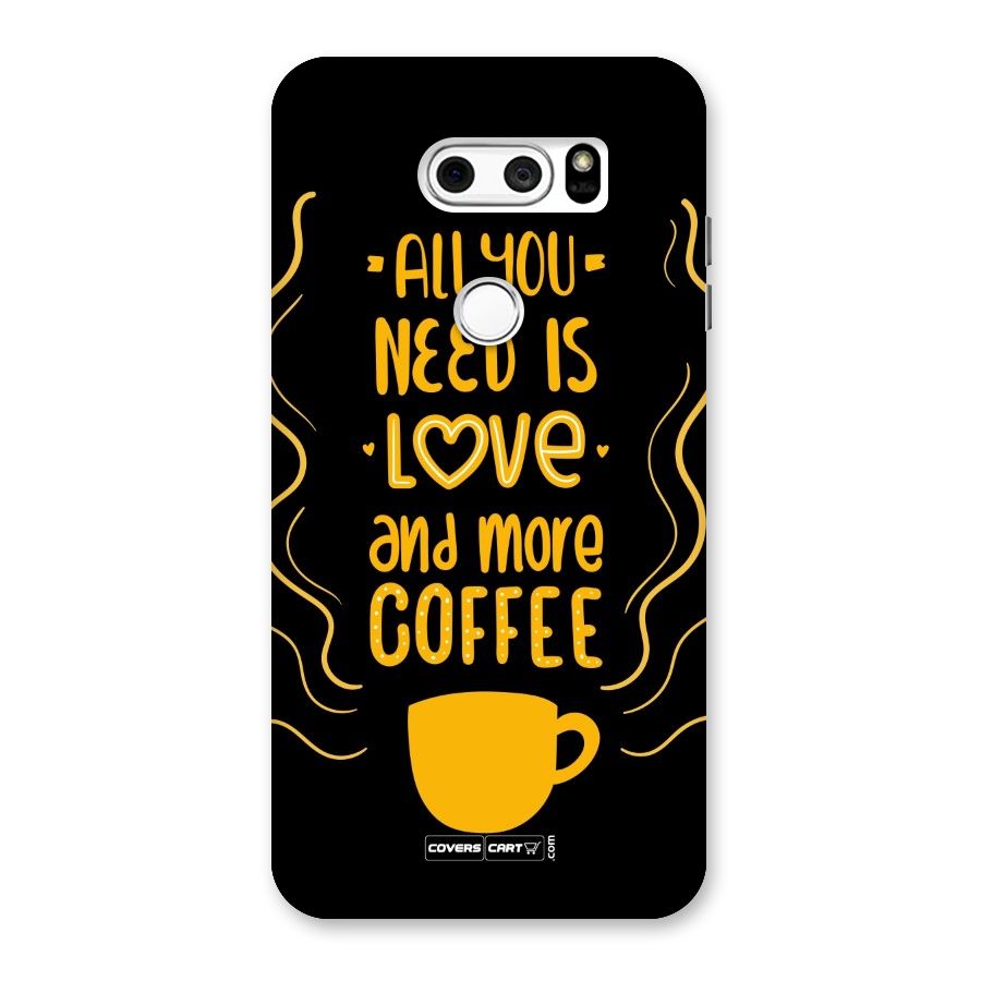 Love and More Coffee Back Case for LG V30