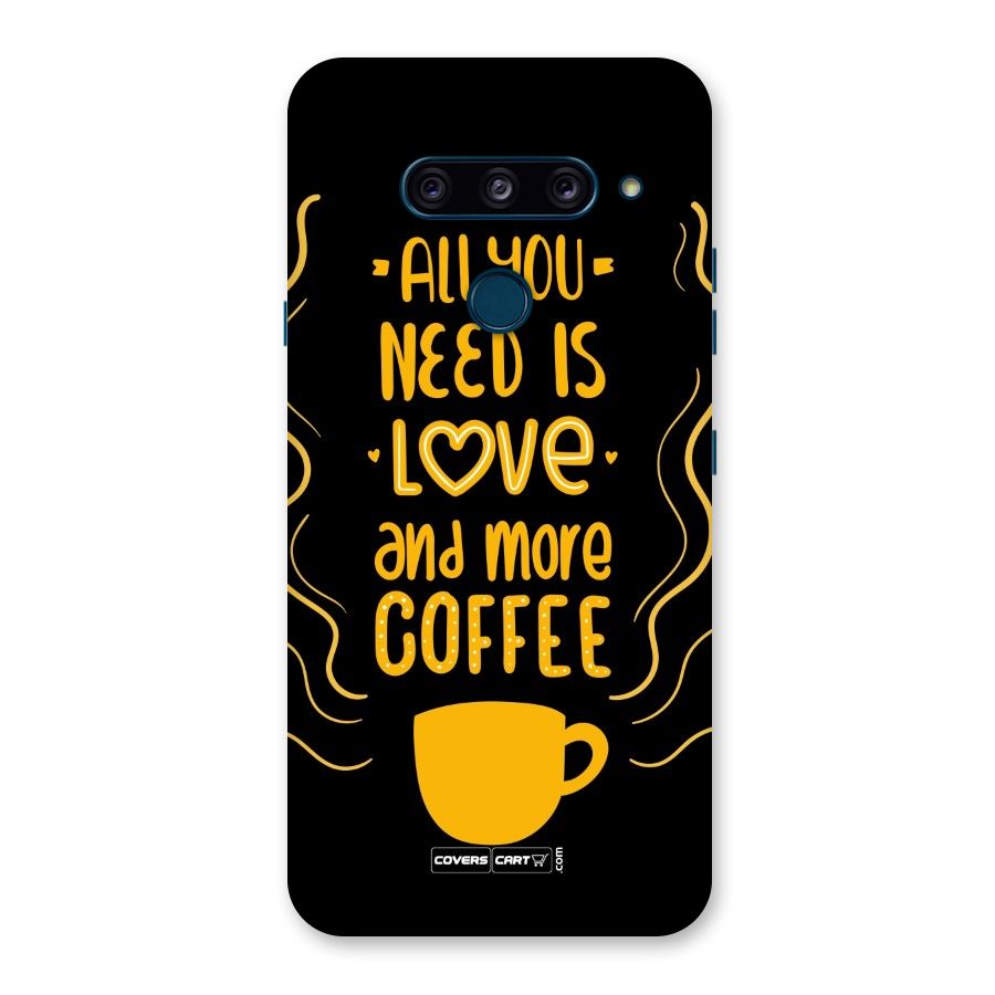 Love and More Coffee Back Case for LG  V40 ThinQ