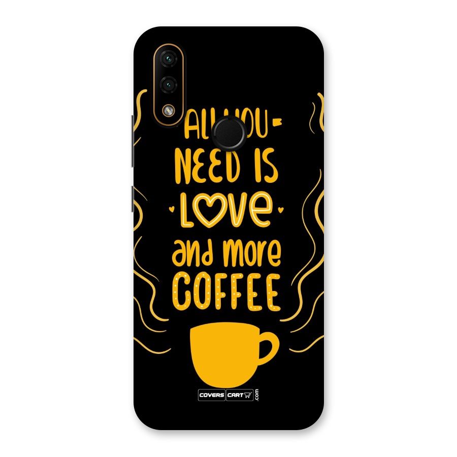 Love and More Coffee Back Case for Lenovo A6 Note