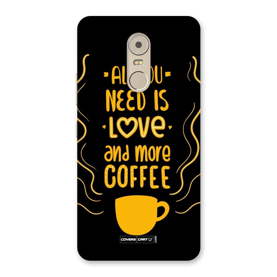 Love and More Coffee Back Case for Lenovo K6 Note