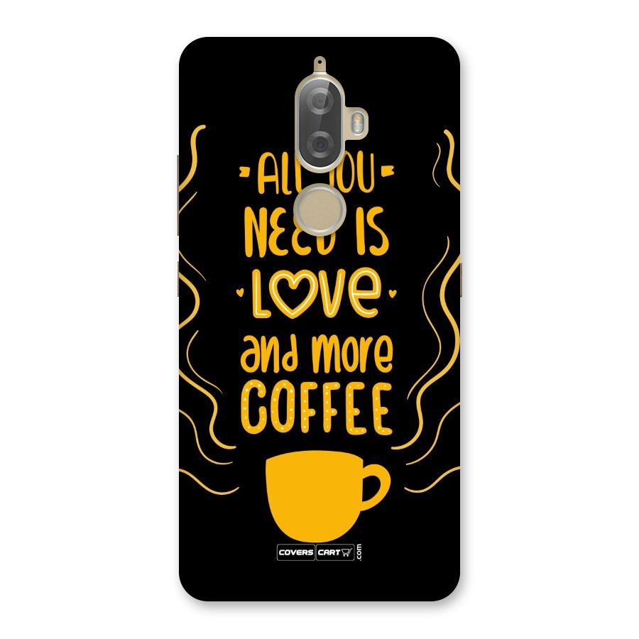 Love and More Coffee Back Case for Lenovo K8 Plus