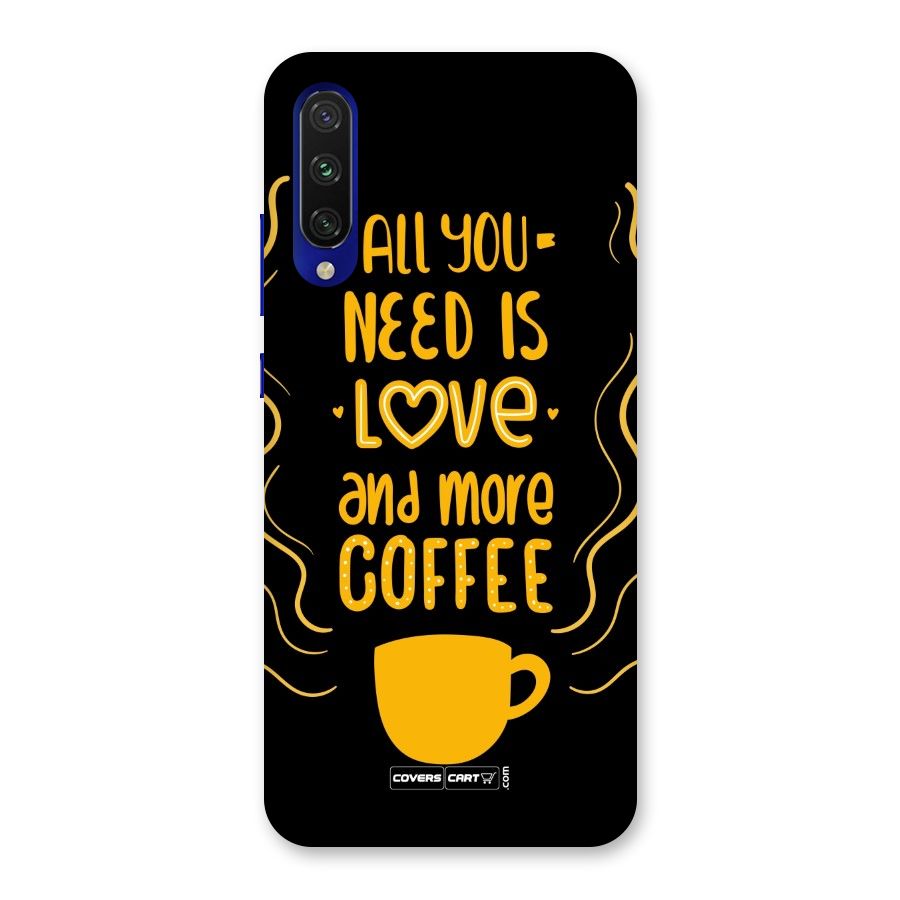 Love and More Coffee Back Case for Mi A3