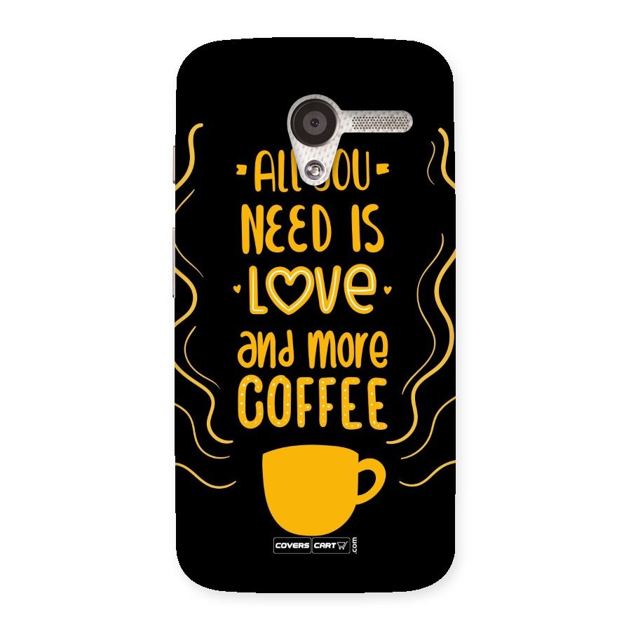 Love and More Coffee Back Case for Moto X