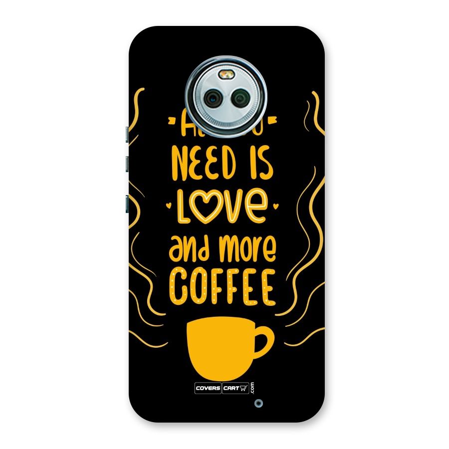 Love and More Coffee Back Case for Moto X4