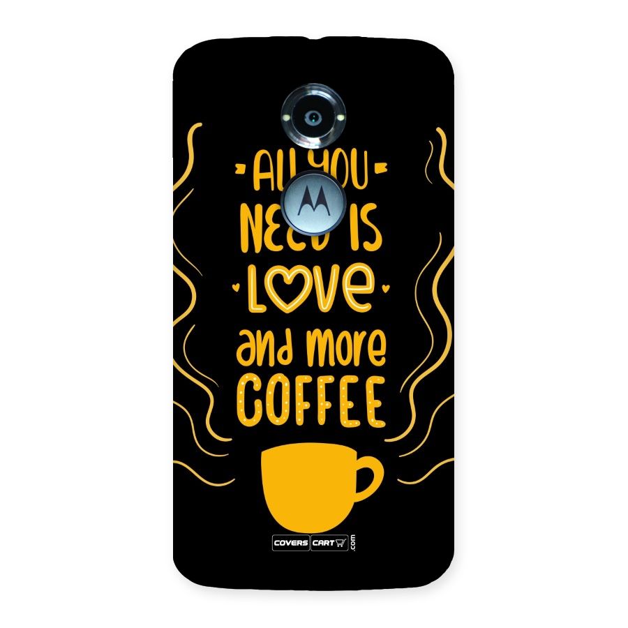 Love and More Coffee Back Case for Moto X 2nd Gen