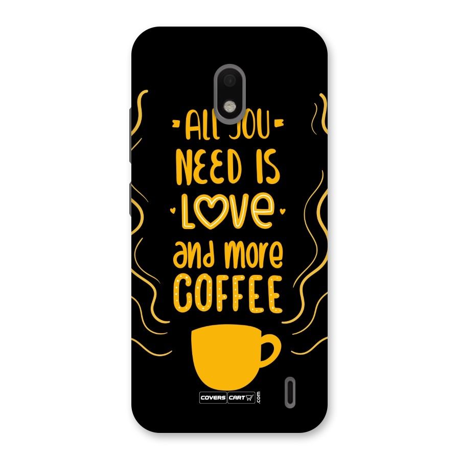 Love and More Coffee Back Case for Nokia 2.2