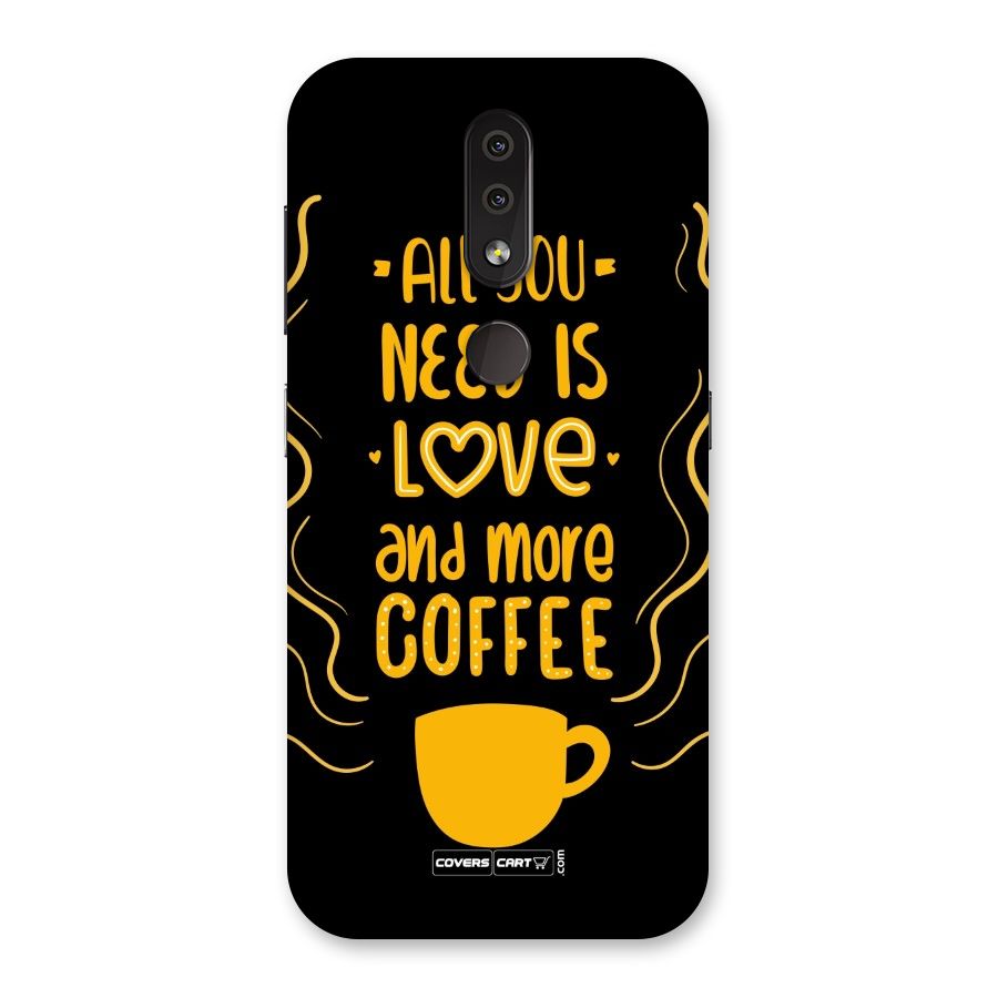 Love and More Coffee Back Case for Nokia 4.2