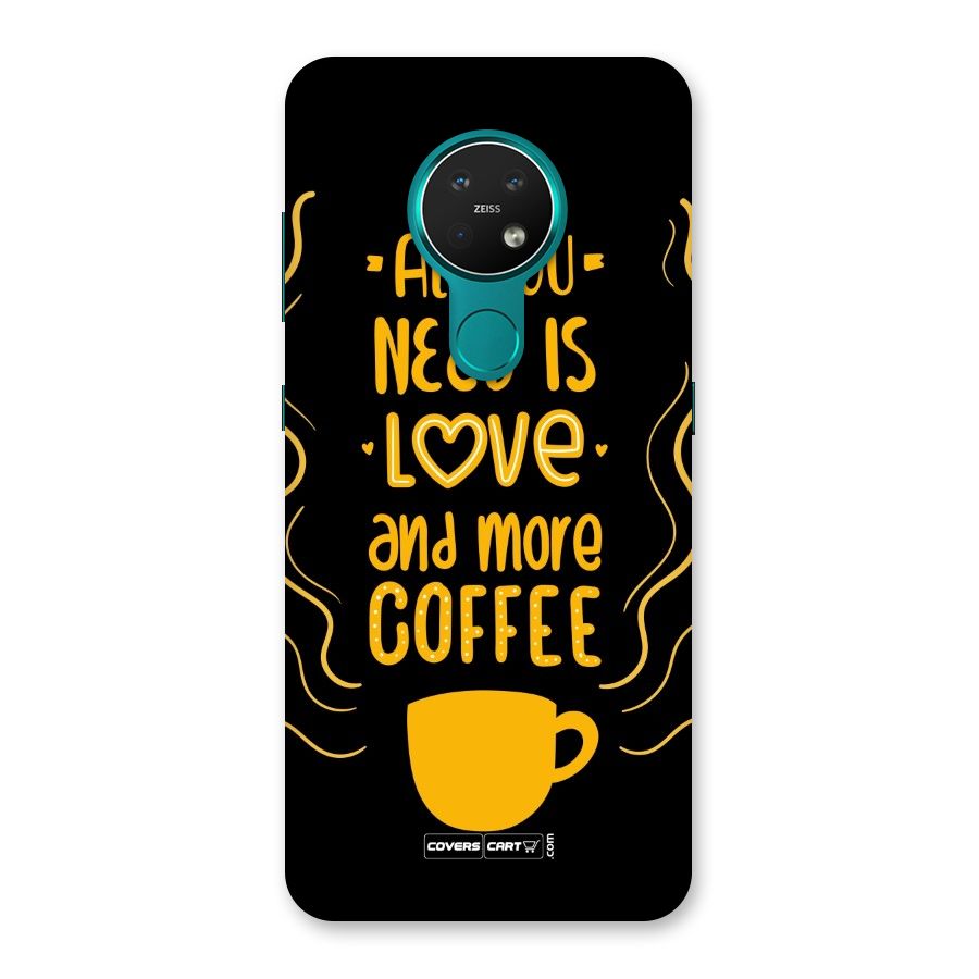 Love and More Coffee Back Case for Nokia 7.2