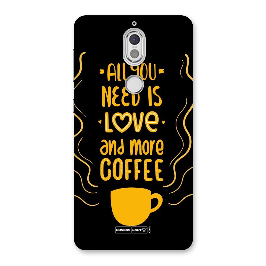 Love and More Coffee Back Case for Nokia 7