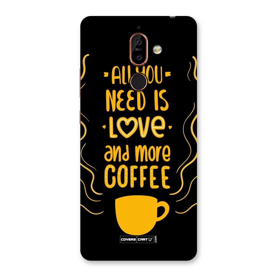 Love and More Coffee Back Case for Nokia 7 Plus