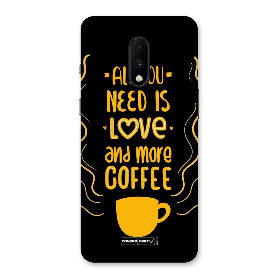 Love and More Coffee Back Case for OnePlus 7