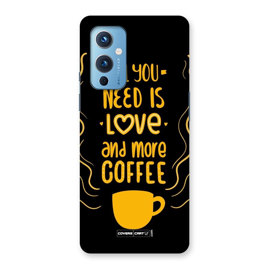 Love and More Coffee Back Case for OnePlus 9