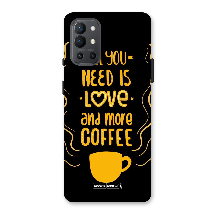 Love and More Coffee Back Case for OnePlus 9R