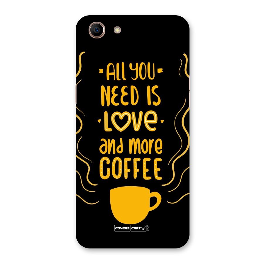 Love and More Coffee Back Case for Oppo A83 (2018)