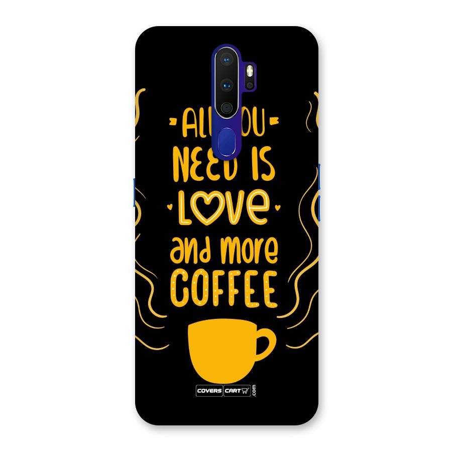 Love and More Coffee Back Case for Oppo A9 (2020)