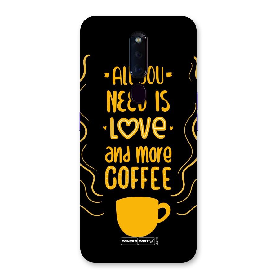 Love and More Coffee Back Case for Oppo F11 Pro