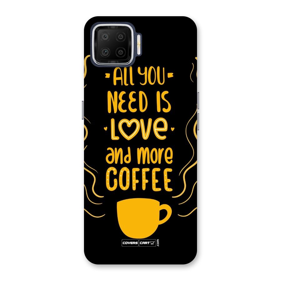Love and More Coffee Back Case for Oppo F17