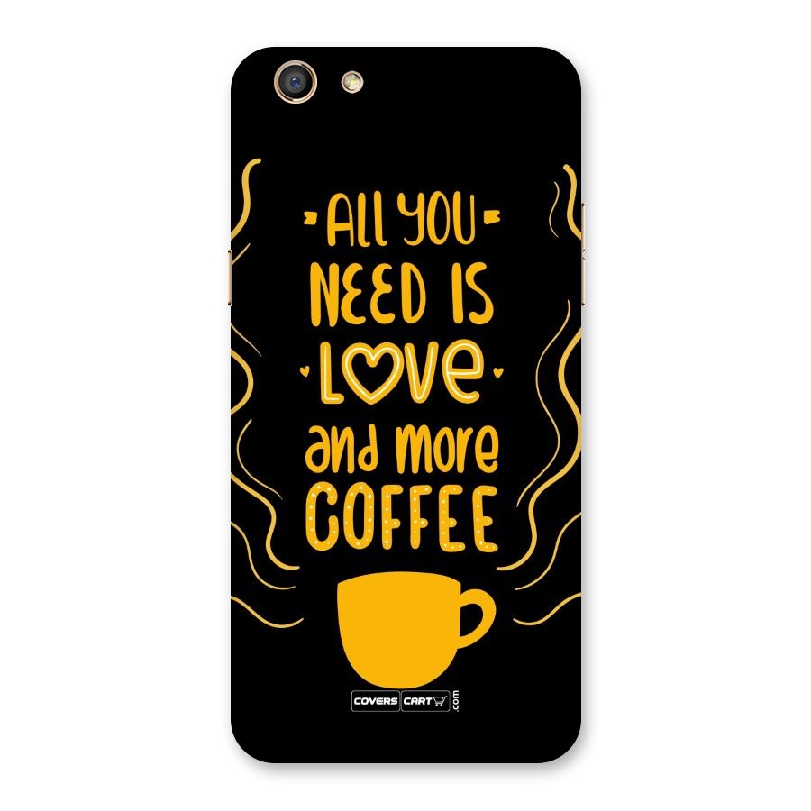 Love and More Coffee Back Case for Oppo F3