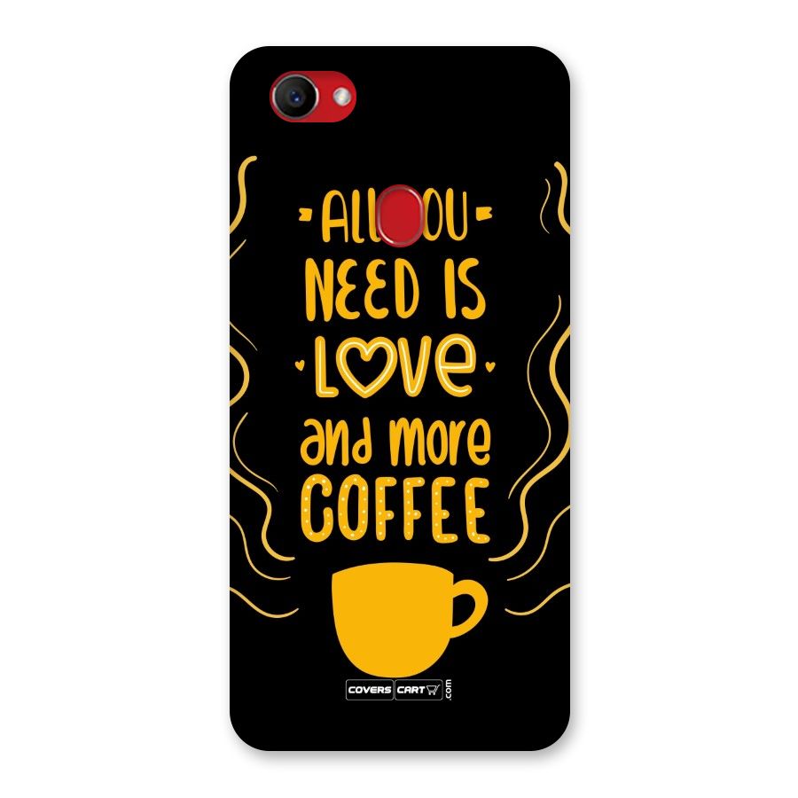 Love and More Coffee Back Case for Oppo F7