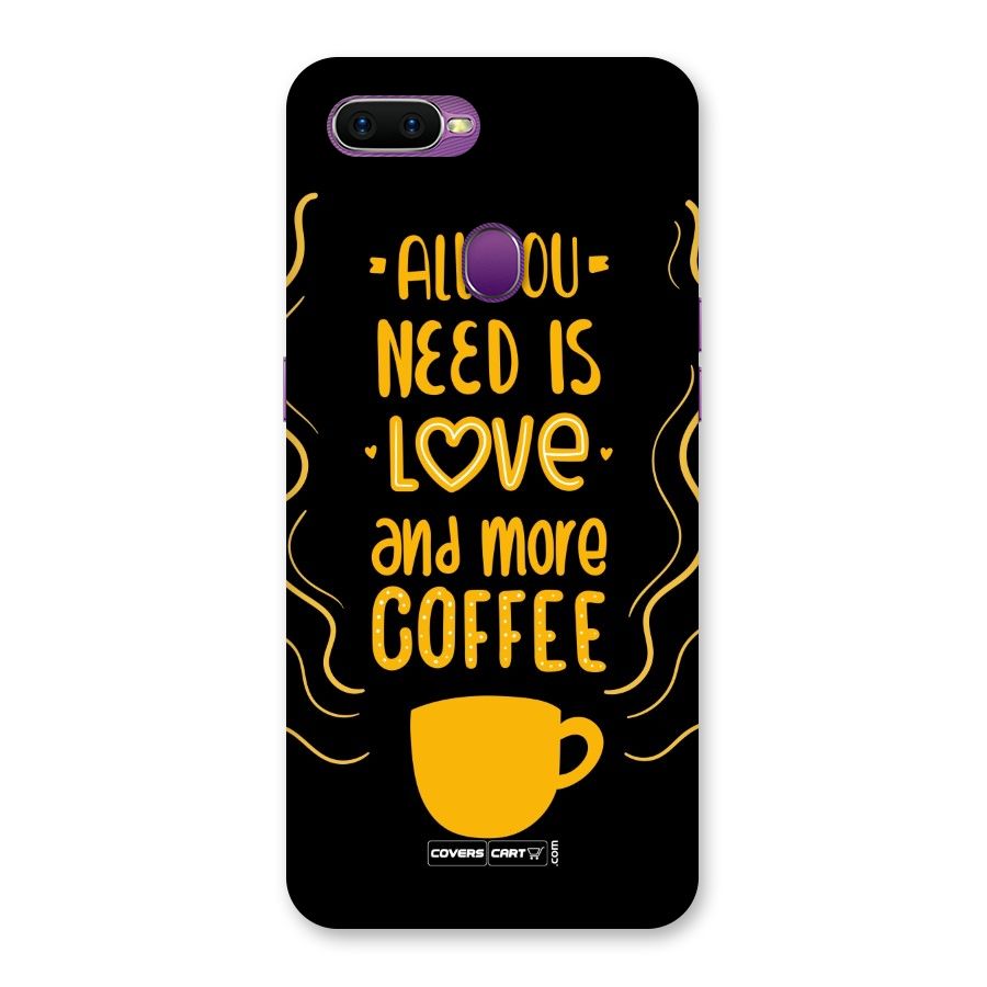 Love and More Coffee Back Case for Oppo F9