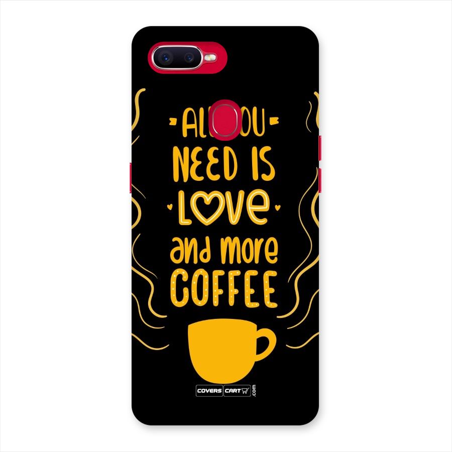 Love and More Coffee Back Case for Oppo F9 Pro