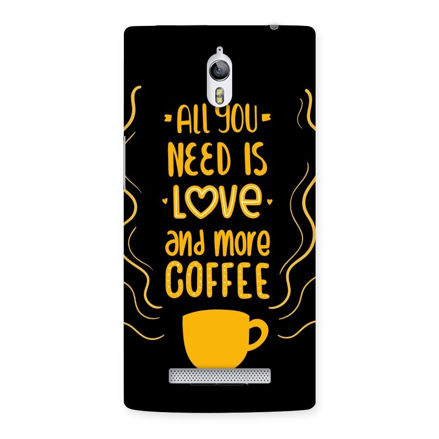 Love and More Coffee Back Case for Oppo Find 7