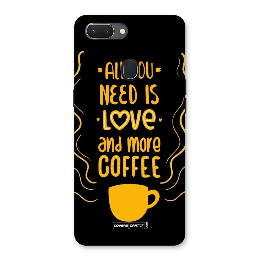 Love and More Coffee Back Case for Oppo Realme 2