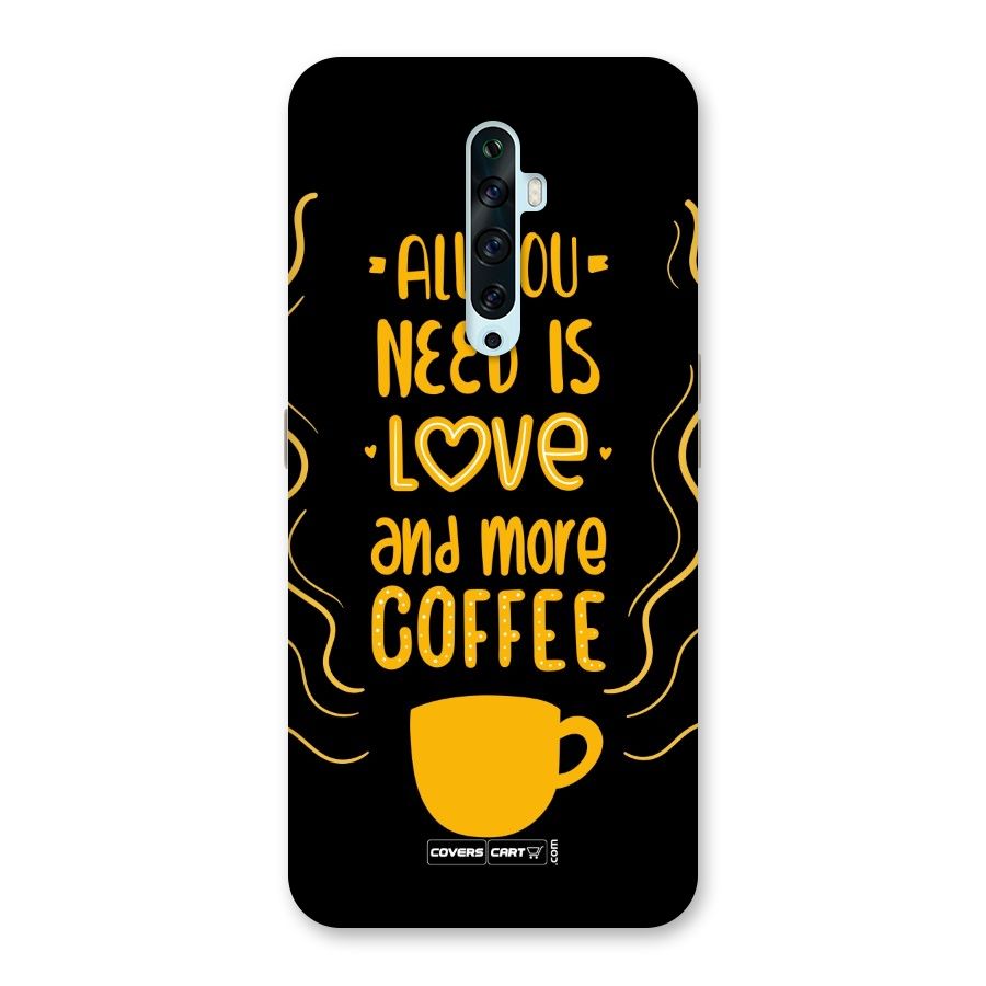 Love and More Coffee Back Case for Oppo Reno2 Z